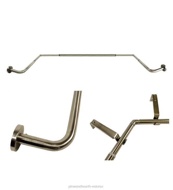 majatarbed 820L2643 reguleeritav erkeri kardinapuu komplekt - espresso Plow & Hearth