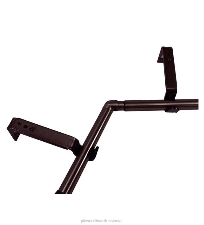 majatarbed 820L2643 reguleeritav erkeri kardinapuu komplekt - espresso Plow & Hearth