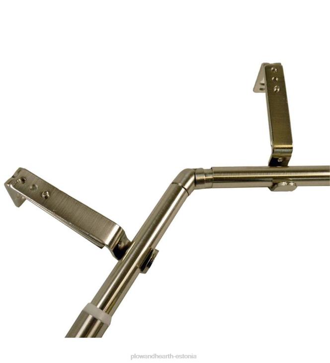 majatarbed 820L2643 reguleeritav erkeri kardinapuu komplekt - espresso Plow & Hearth