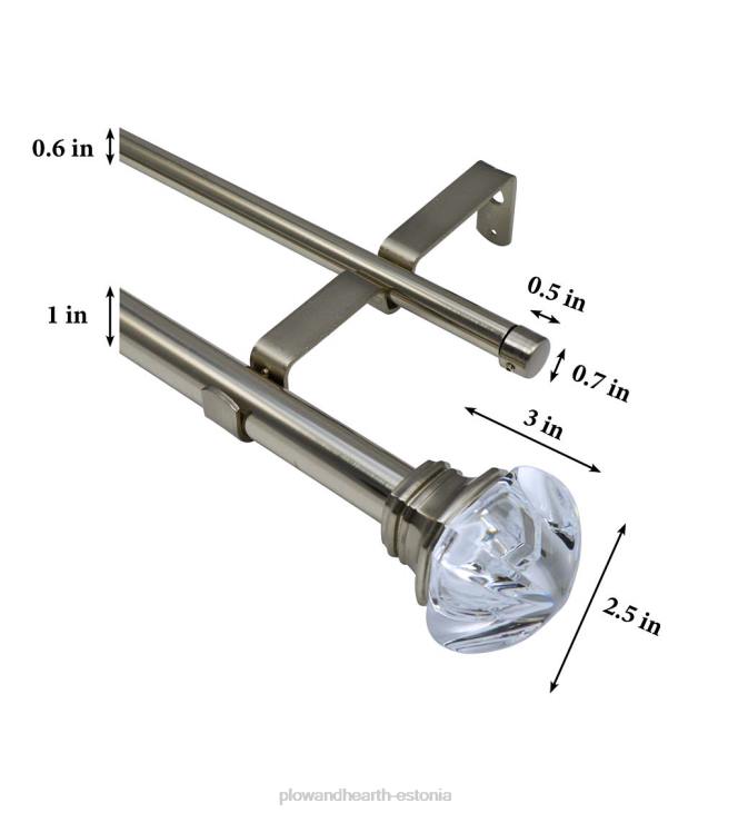 majatarbed 820L2644 kuninglik topeltkardinapuu komplekt Plow & Hearth