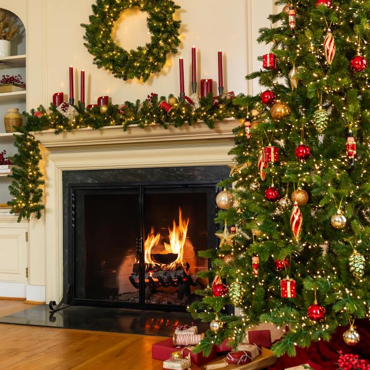 majatarbed 820L2328 kullast purunemiskindlad kuuseehted, 33 tk. Plow & Hearth