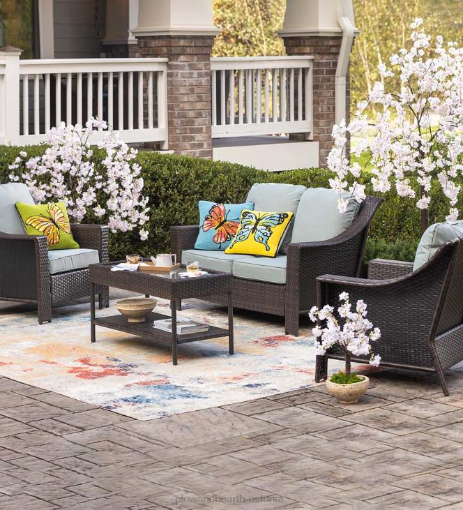 majatarbed 820L2334 sise-/väljas elektrivalgustusega faux nutvad kirsipuud Plow & Hearth