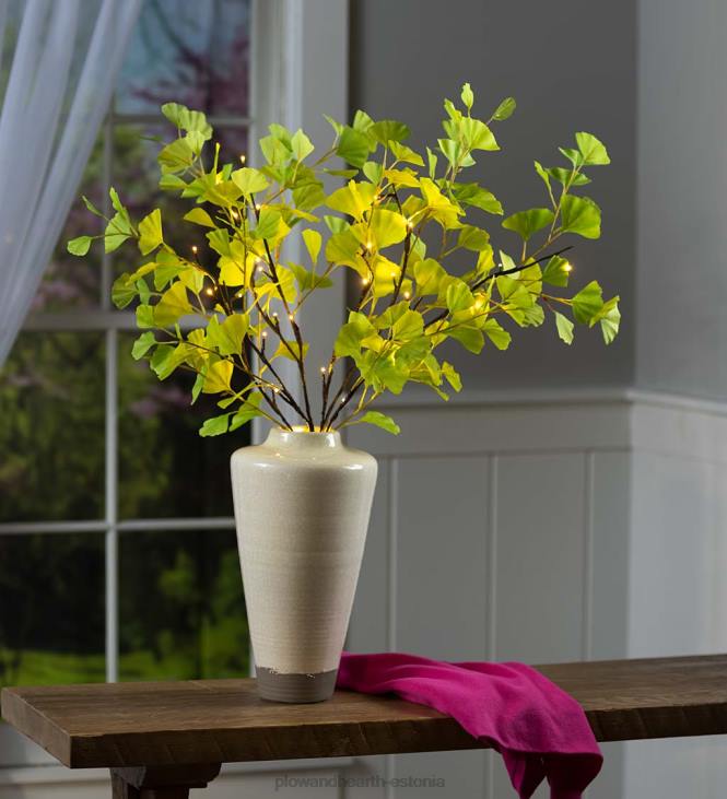 majatarbed 820L2338 sise-/välivalgustusega rohelised hõlmikpuuoksad, 2 tk Plow & Hearth