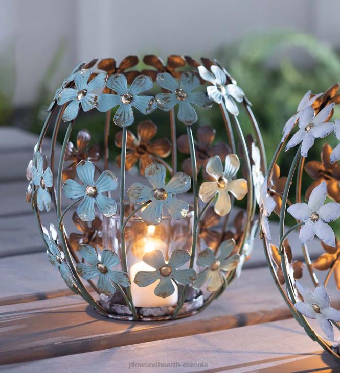 majatarbed 820L2342 sinilille metallist votihoidja Plow & Hearth