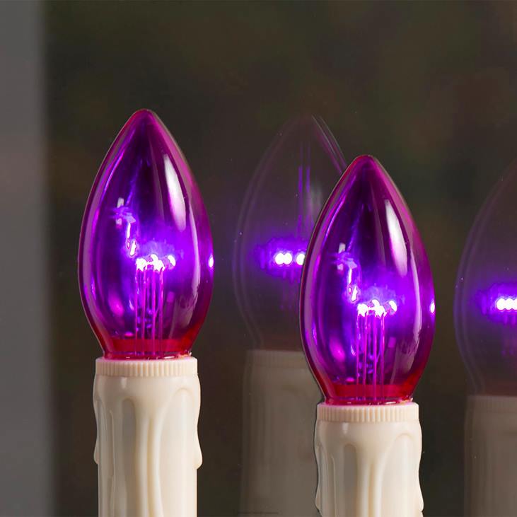 majatarbed 820L2363 halloweeni iminapaga küünalde asenduspirnid, komplektis 2 - oranž Plow & Hearth