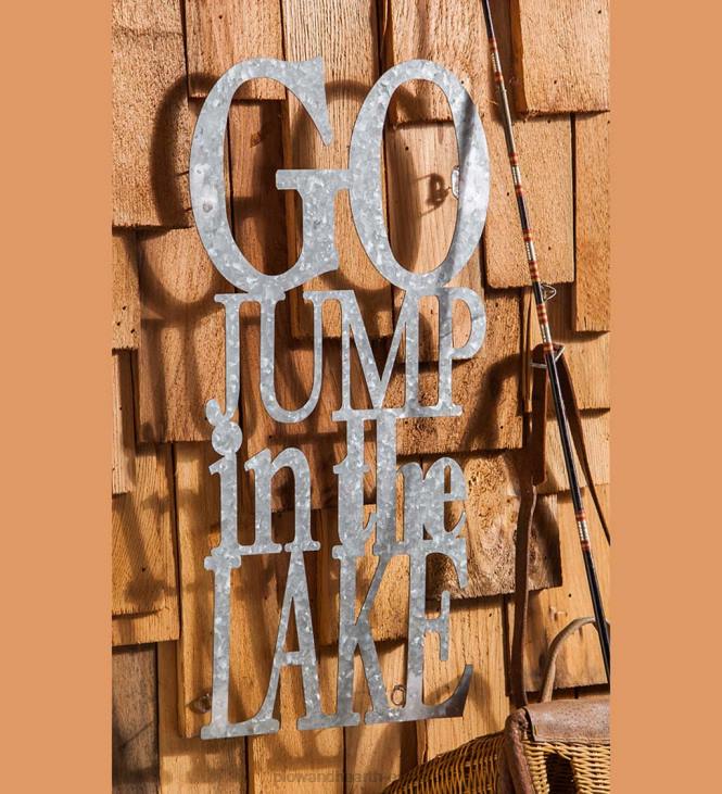 majatarbed 820L2373 hüpata järve tsingitud metallist märk Plow & Hearth