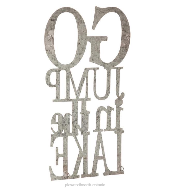 majatarbed 820L2373 hüpata järve tsingitud metallist märk Plow & Hearth