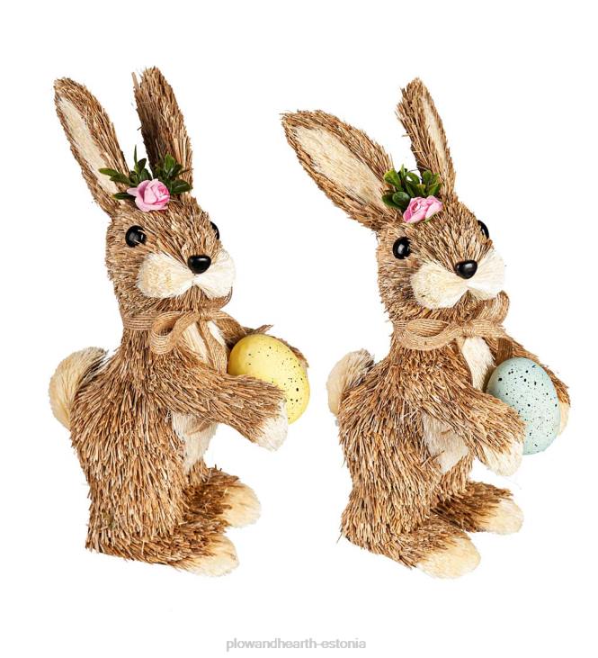 majatarbed 820L2390 õlgedest lihavõttejänesed, komplektis 2 Plow & Hearth