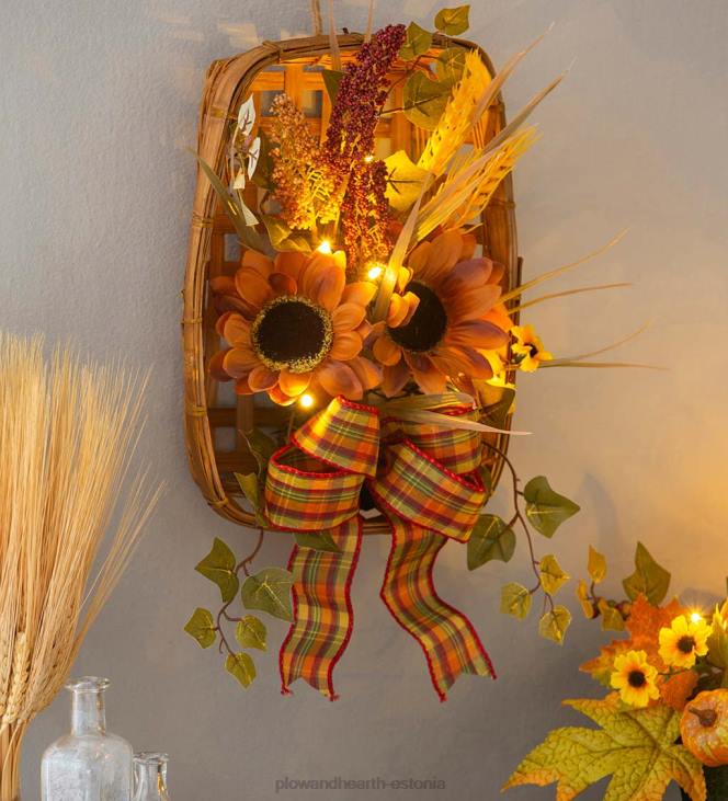 majatarbed 820L2418 valgustus saagikorv tubakakorvi seinariide Plow & Hearth