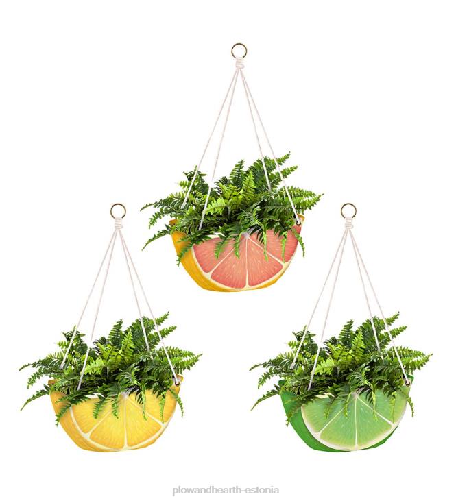 majatarbed 820L2439 tsitrusviljadest rippuvad riidest istutusmasinad, komplektis 3 Plow & Hearth