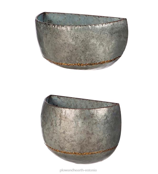 majatarbed 820L2453 tsingitud metallist seina istutusmasinad, komplektis 2 Plow & Hearth