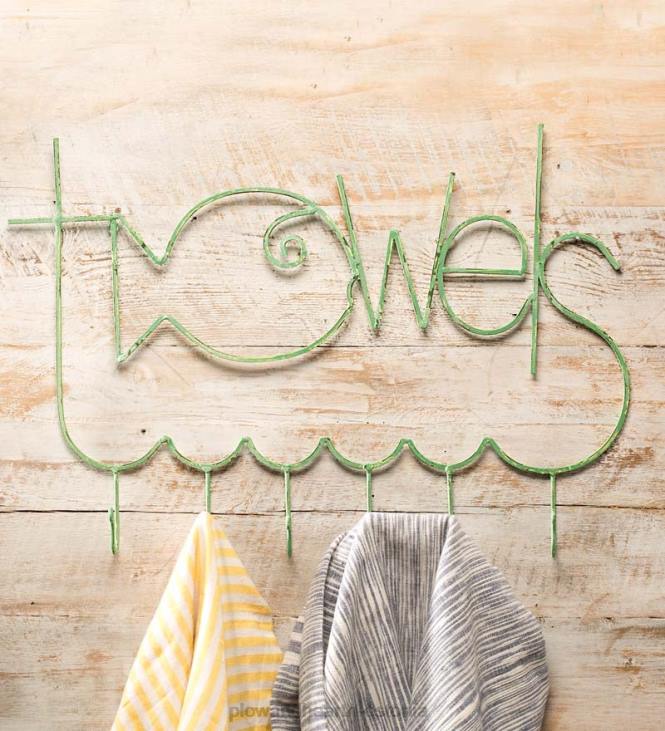 majatarbed 820L2467 kalasõbralik türkiissinine metallist käterätikuivati Plow & Hearth