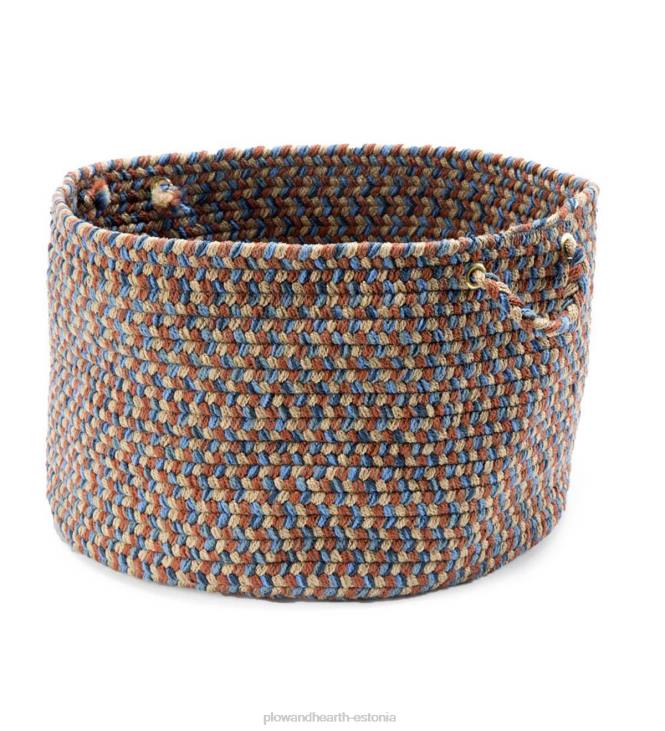 majatarbed 820L2487 punutud polypro roanoke korv sangadega - must multi Plow & Hearth