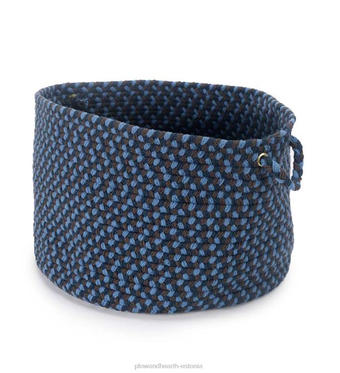 majatarbed 820L2487 punutud polypro roanoke korv sangadega - must multi Plow & Hearth