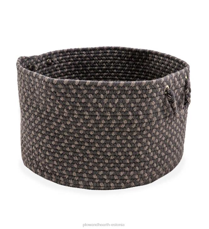 majatarbed 820L2487 punutud polypro roanoke korv sangadega - must multi Plow & Hearth