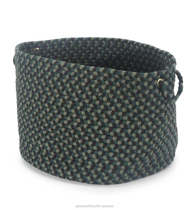 majatarbed 820L2487 punutud polypro roanoke korv sangadega - must multi Plow & Hearth