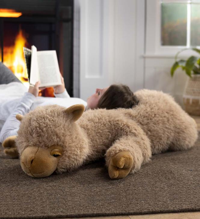 majatarbed 820L2489 allie alpaka plüüsist kaisulooma kehapadi - tan Plow & Hearth