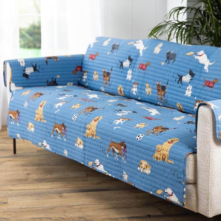 majatarbed 820L3241 diivan kaitsev lemmiklooma kate, sinine koerapark Plow & Hearth