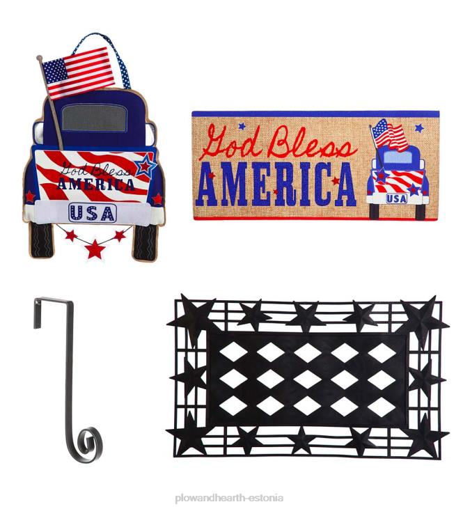 majatarbed 820L1967 isamaaline uksedekoor ja sassafras mattide komplekt Plow & Hearth