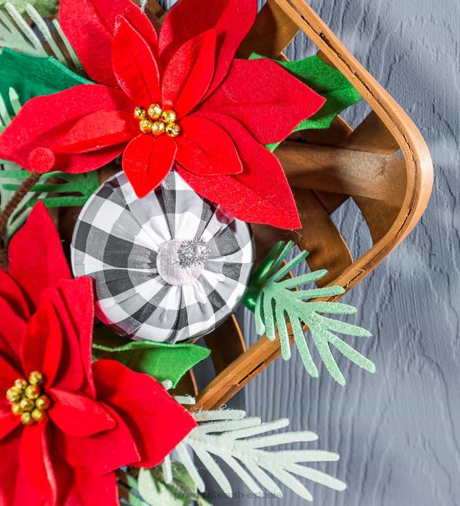 majatarbed 820L2274 jõulutähe tubakakorvi uksedekoor Plow & Hearth