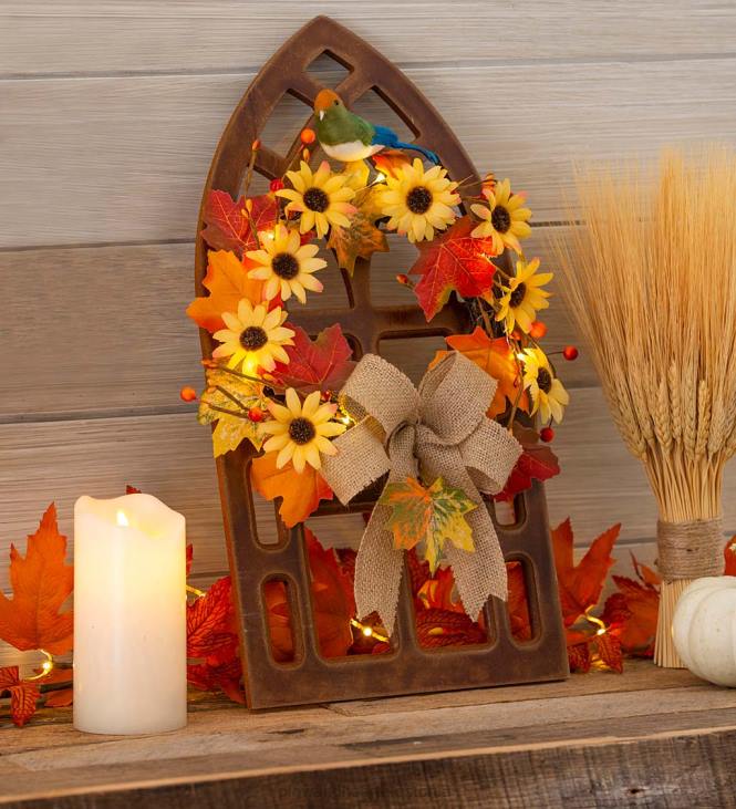 majatarbed 820L2427 valgustuspärg katedraali akna seinal kunst Plow & Hearth