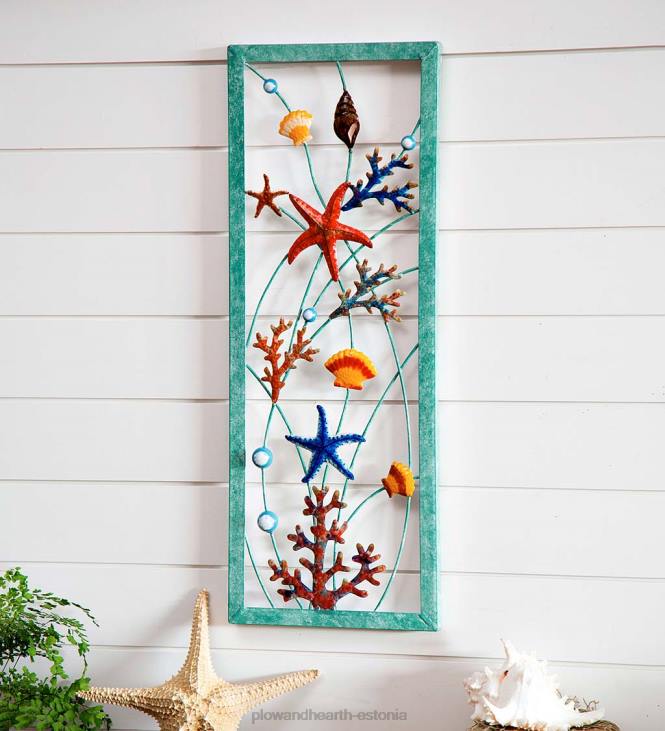 majatarbed 820L2449 mere all metallist seinakunst Plow & Hearth