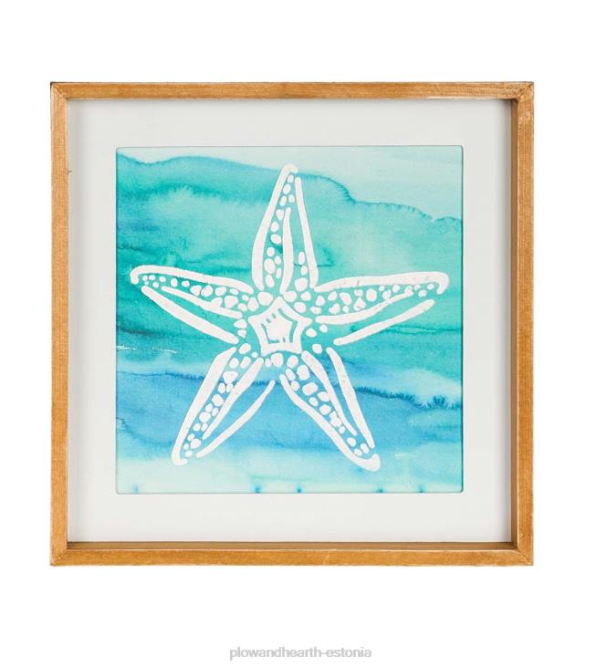 majatarbed 820L2543 liivadollari ja meritähega raamitud seinakunst, komplektis 2 Plow & Hearth