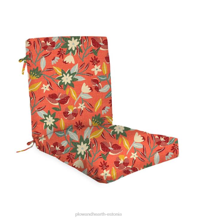 majatarbed 820L1188 klassikaline lipsudega klubitooli padi, 22 x 44 x 4 - rahulik sinine Plow & Hearth