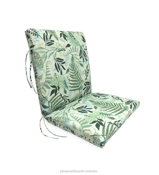 majatarbed 820L1188 klassikaline lipsudega klubitooli padi, 22 x 44 x 4 - rahulik sinine Plow & Hearth