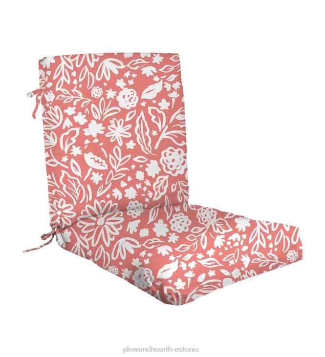 majatarbed 820L1188 klassikaline lipsudega klubitooli padi, 22 x 44 x 4 - rahulik sinine Plow & Hearth