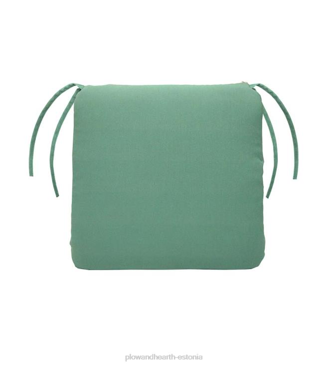 majatarbed 820L1194 polüester klassikaline lipsudega toolipadi, 19 1/2 x 19 x 3 - lilleline sketch põsepuna Plow & Hearth