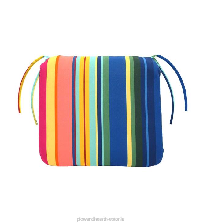 majatarbed 820L1197 polüestrist klassikalised lipsudega toolipadjad, 18 1/2 x 16 1/2 x 3 - rahulik sinine Plow & Hearth