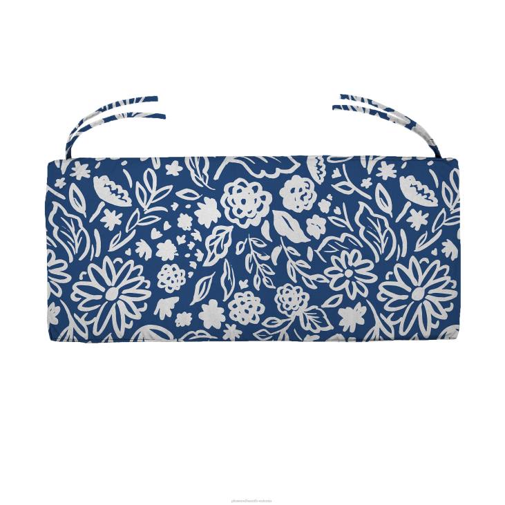 majatarbed 820L1200 klassikaline lipsudega kiige-/pingipadi, 59 x 16 x 3 - sinine taevahortensia Plow & Hearth