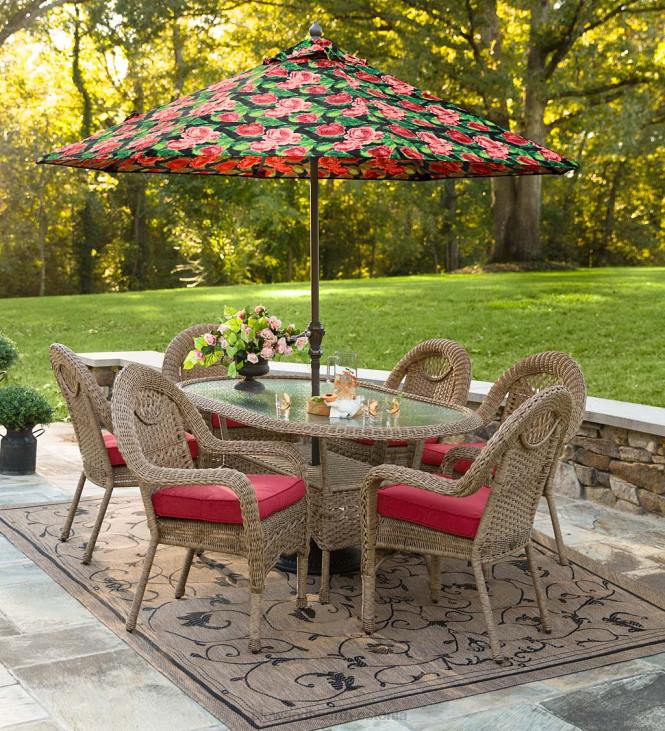 majatarbed 820L1203 deluxe polüestrist tool/kiik istmepadi, prospect hill - ait punane Plow & Hearth