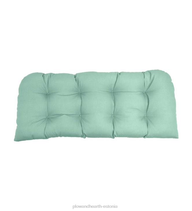 majatarbed 820L3128 klassikaline ümar kiige-/pingipadi, 41 3/4 x 18 3/4 x 3 - vaikne sinine Plow & Hearth