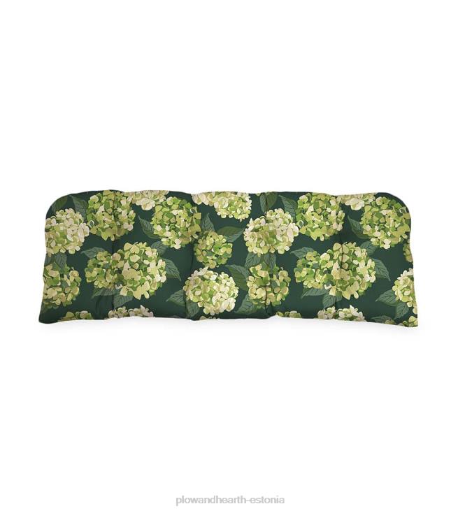 majatarbed 820L3128 klassikaline ümar kiige-/pingipadi, 41 3/4 x 18 3/4 x 3 - vaikne sinine Plow & Hearth