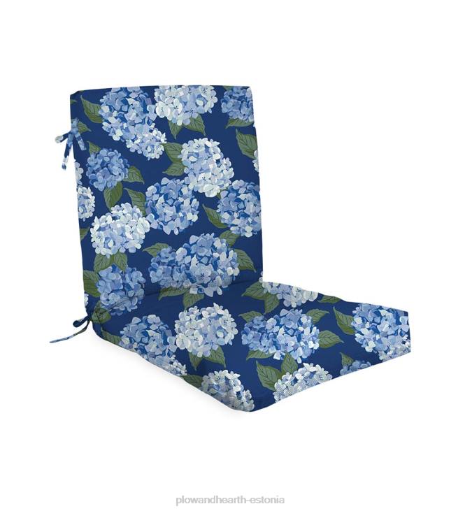 majatarbed 820L3139 klassikaline klubitooli padi lipsudega, 22 x 44 x 4 - palermo triip Plow & Hearth