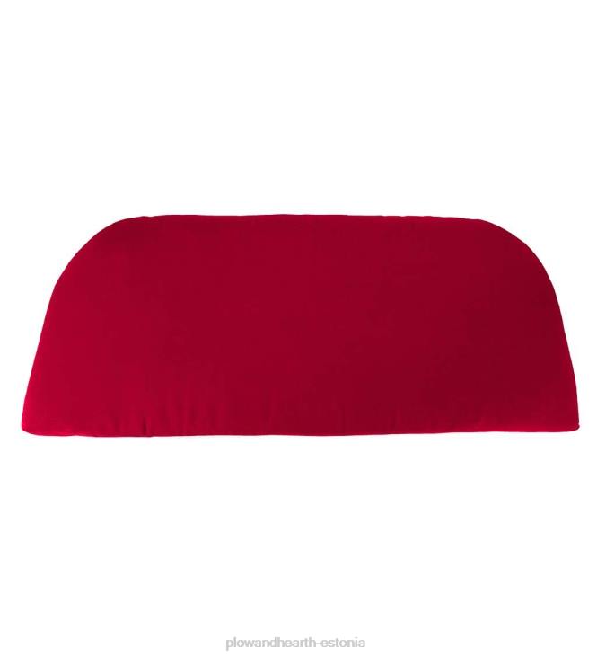 majatarbed 820L3235 polüester klassikaline kiige-/pingipadi, 41 x 18 3/4 x 3 - ait punane Plow & Hearth