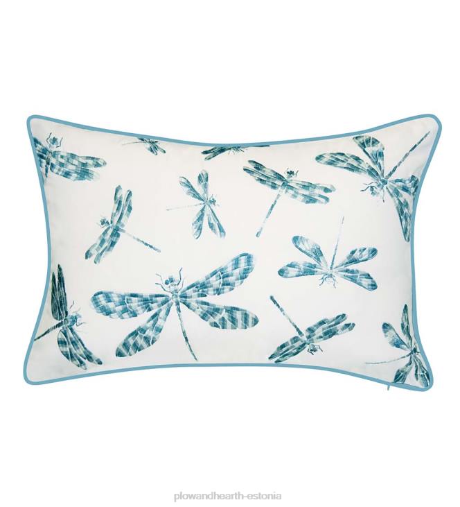 majatarbed 820L1252 sise-/väljas tikitud kiiliga nimmepadi - tumesinine Plow & Hearth