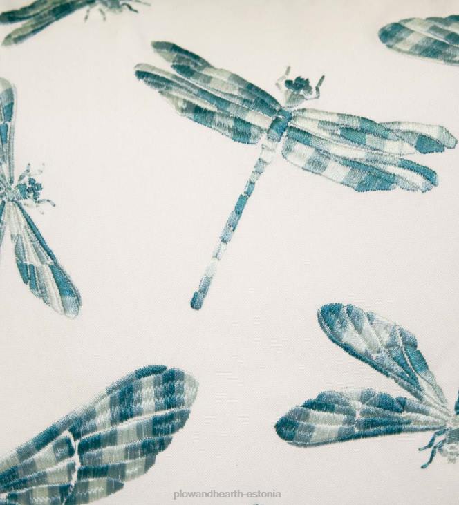 majatarbed 820L1252 sise-/väljas tikitud kiiliga nimmepadi - tumesinine Plow & Hearth