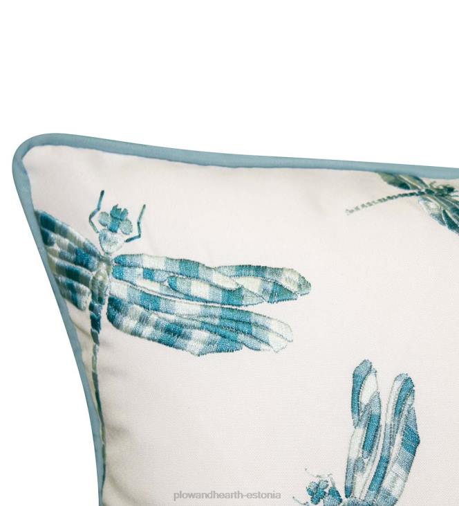 majatarbed 820L1252 sise-/väljas tikitud kiiliga nimmepadi - tumesinine Plow & Hearth