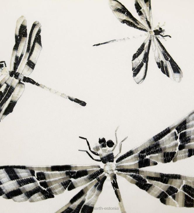 majatarbed 820L1252 sise-/väljas tikitud kiiliga nimmepadi - tumesinine Plow & Hearth