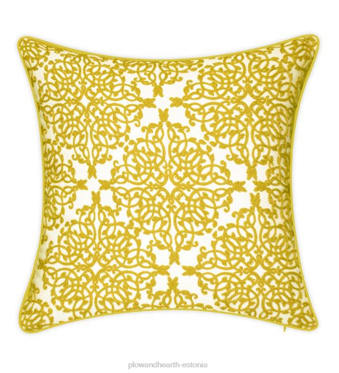 majatarbed 820L1261 sise-/väljas tikitud pitsiline padi - must Plow & Hearth