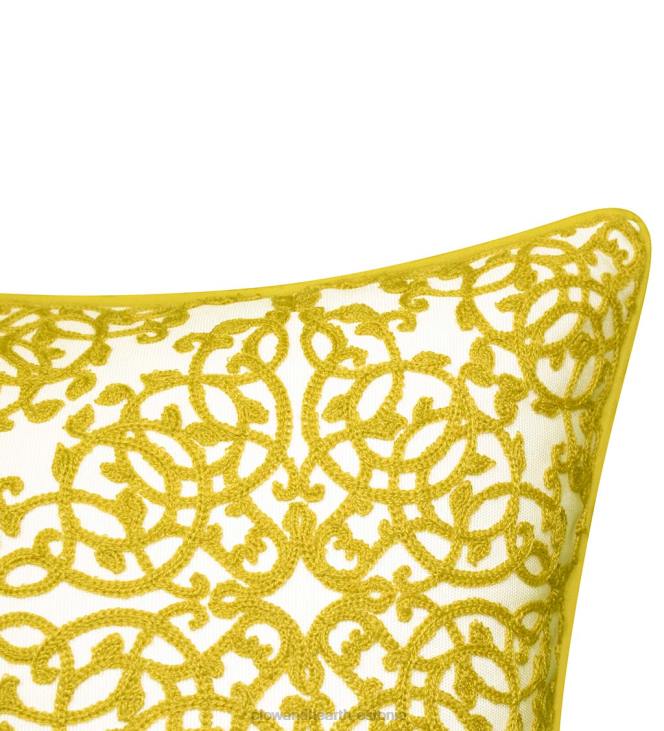 majatarbed 820L1261 sise-/väljas tikitud pitsiline padi - must Plow & Hearth