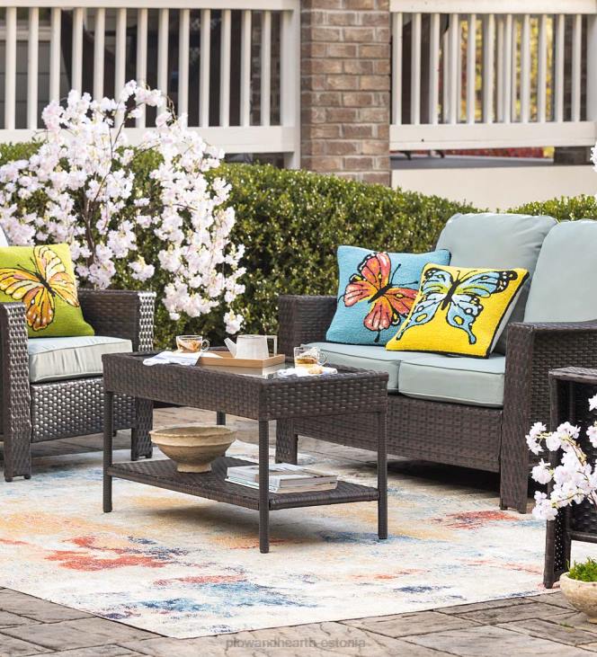 majatarbed 820L1269 sise/väli kollane liblika konksuga polüpropüleenist padi Plow & Hearth