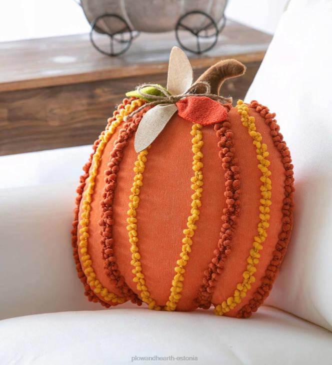 majatarbed 820L2376 kõrvitsakujuline tekstuurne 3D padi Plow & Hearth