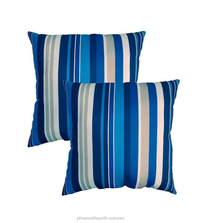 majatarbed 820L3196 asenduspadjad nööriga võrkkiige kiige jaoks, komplektis 2 - must lilleline Plow & Hearth