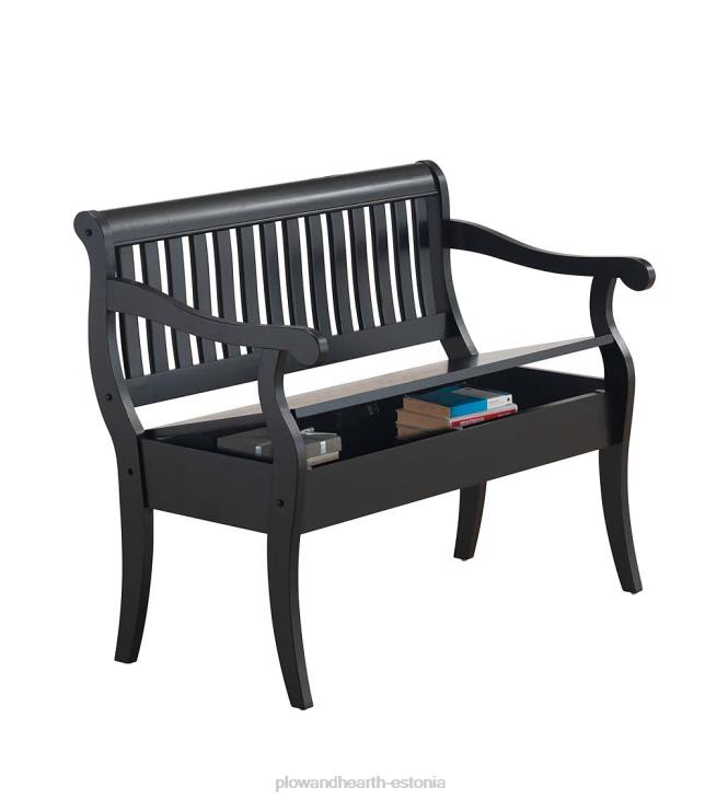 majatarbed 820L2061 käsitööna valmistatud liistudega hoiupink - jalakas Plow & Hearth