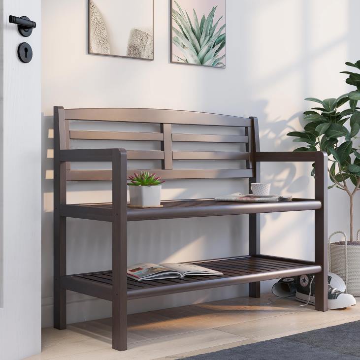 majatarbed 820L2063 puidust sissepääsupink - espresso Plow & Hearth