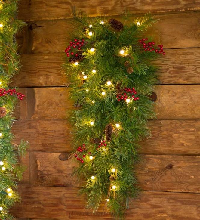 majatarbed 820L1484 sise-/väljas sinine katuseharja vanik akutoitega kahefunktsiooniliste tuledega Plow & Hearth